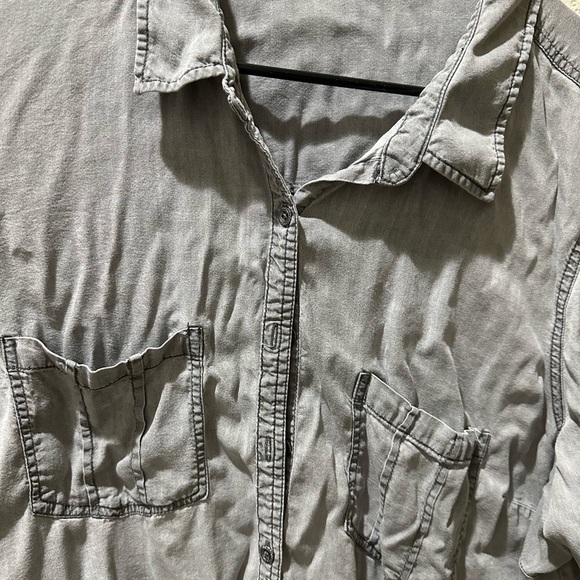 Gray button down shirt from Maurice’s - Picture 2 of 3